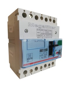 Bticino t7114a4/63 mega me125b interruttore automatico magnetotermico 4p 63a 25ka