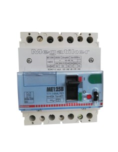 Bticino t7114a4/63 mega me125b disjoncteur 4p 63a 25ka 2