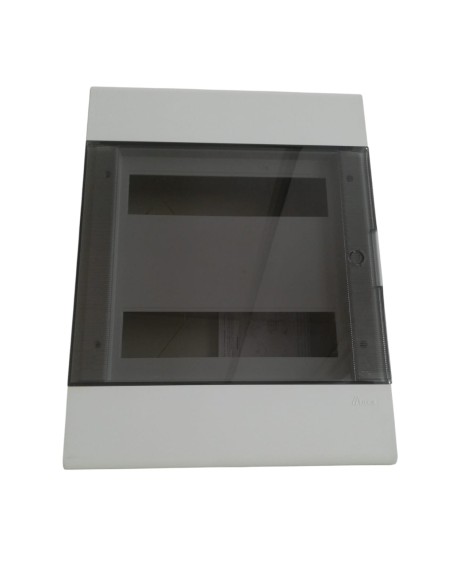 Abb 12064 flush-mounted switchboard with 24-module smoked door