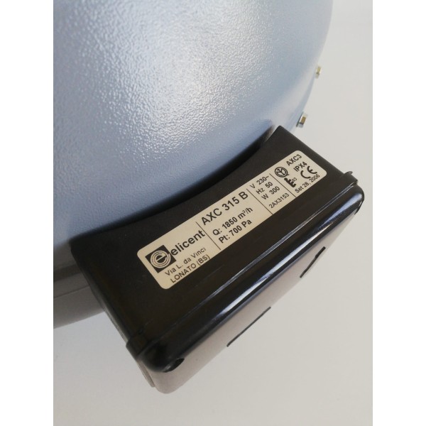 Elicent 2ax3153 axc 315b c/k aspiratore centrifugo per condotti