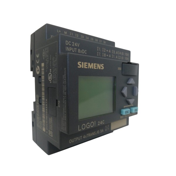 Siemens 6ed10521cc010ba6 logo! 24c, 8di(4ai)/4do, 200 blocks