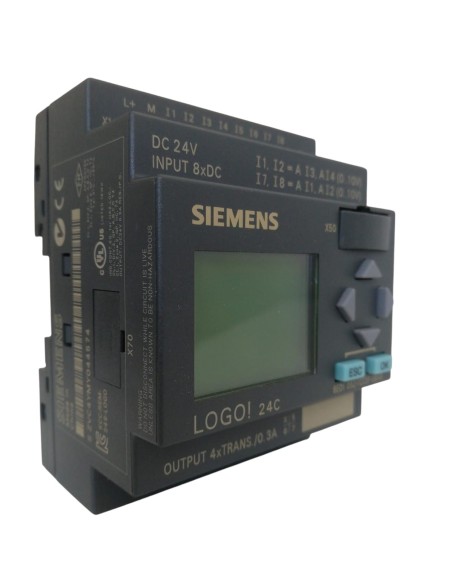 Siemens 6ed10521cc010ba6 logo! 24c, 8di(4ai)/4do, 200 blocks