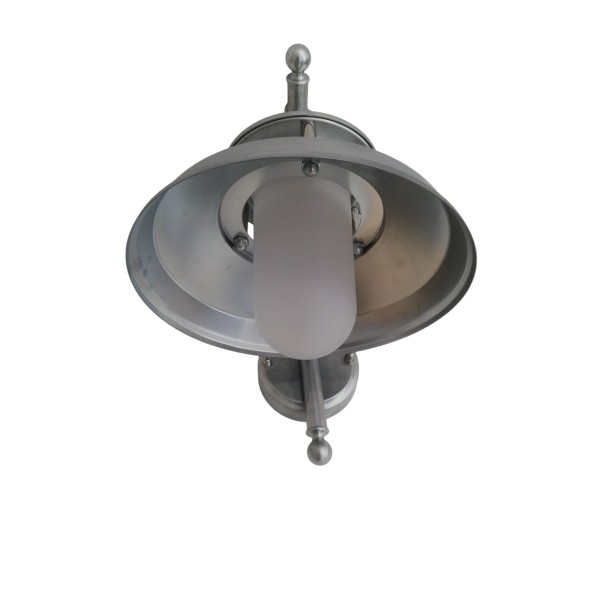 Applique murale extérieure Moretti Luce 120.C en laiton chromé, 75 W, culot E27, indice de protection IP44