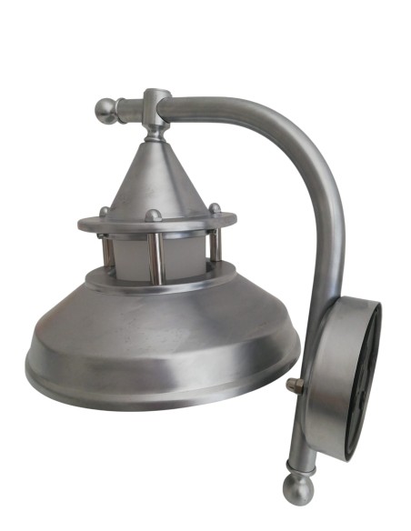 Moretti luce 120.c lampara ottone cromato 75w e27 ip44 da parete per esterno