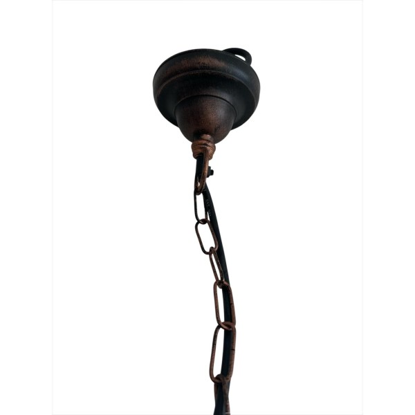 Moretti luce 202.6 lampada lanterna a sospensione nero rame e27 ip43