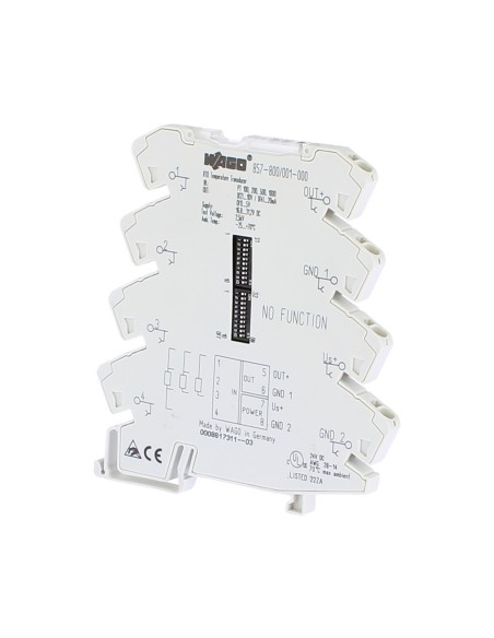 Wago 857-800 Ui Signal Transducer for RTD Sensors Light Gray