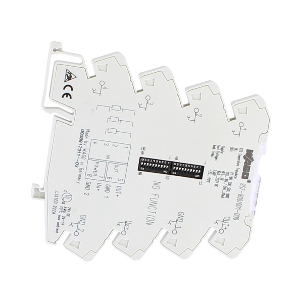 Transducteur de signal Wago 857-800 Ui pour capteurs RTD, gris clair