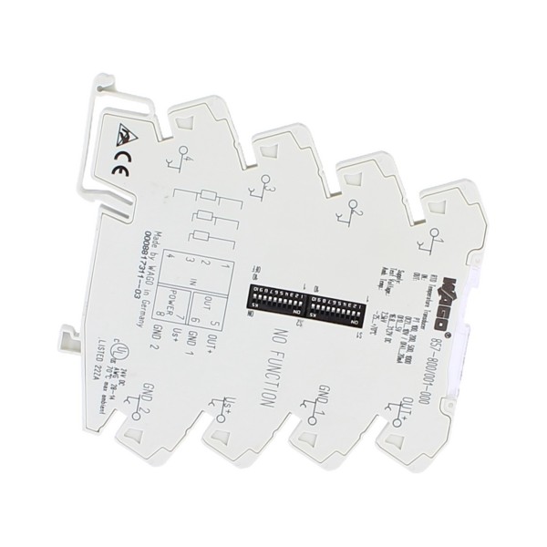 Transducteur de signal Wago 857-800 Ui pour capteurs RTD, gris clair