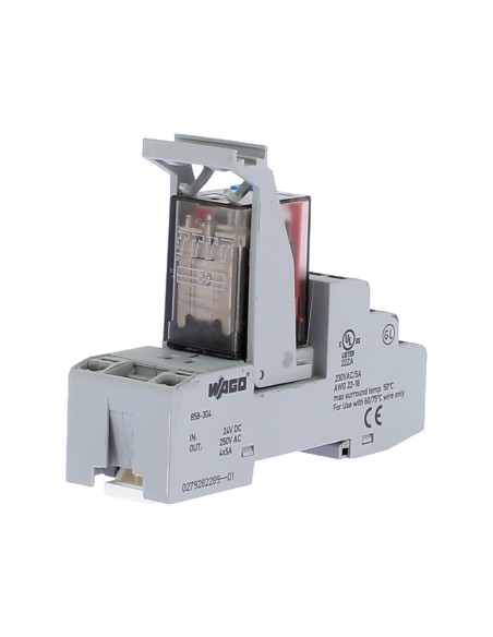 Wago 858-304 Relay Module DIN Rail DC 24V