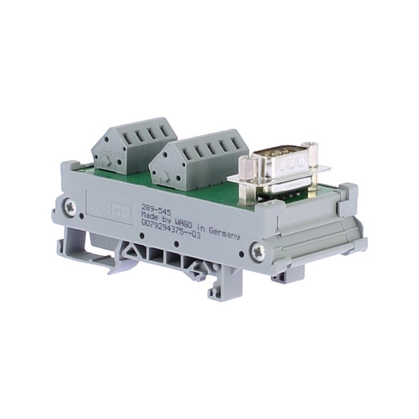 Wago 289-545 IM SUB-D M interface module with 9-pin male D-Sub connector