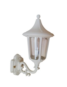 Applique murale blanche Moretti Luce 210.5 E27 IP43