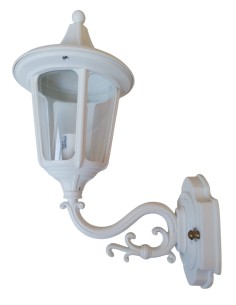 Moretti luce 210.5 applique lanterna bianca a parete e27 ip43 2