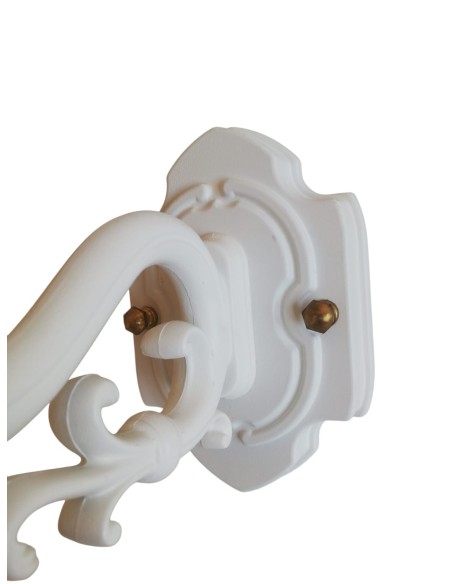 Moretti luce 210.5 applique lanterna bianca a parete e27 ip43