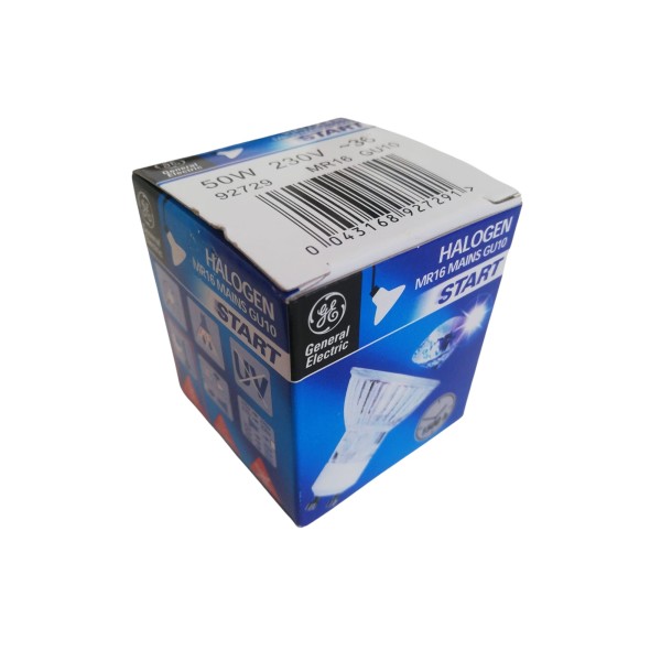 Ge lighting 92729 lampada dicroica ot q50mr16 230v gu10 fl gest b x1/10 mic