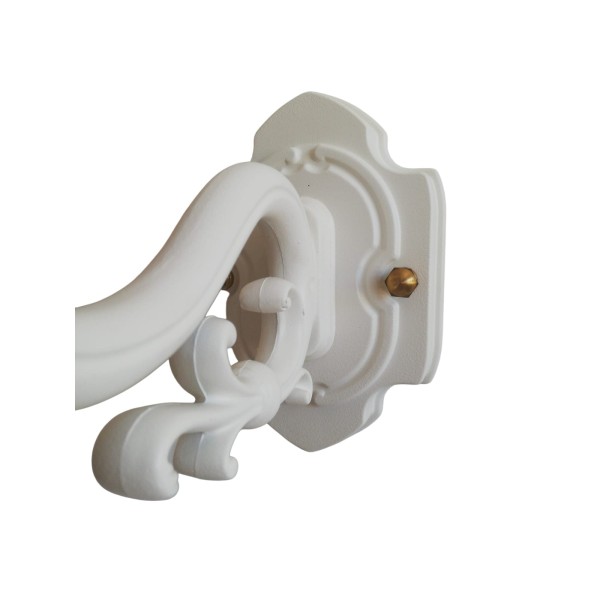 Applique murale Moretti Luce 220.5.O blanche avec sphère opale E27 IP43