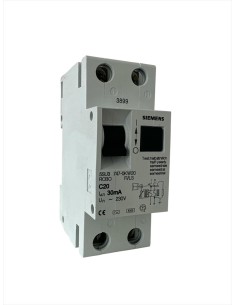 Siemens 5su37470kw20 2p 0.03 20a c 4500 differential circuit breaker