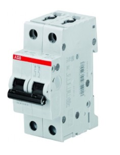 Abb s 202 l c25 Disjoncteur 2p 25a 4,5k c 2mod