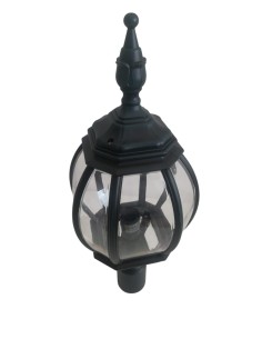 Moretti luce 273b.4 lamppost with d.60.. pole attachment - black/green IP44 E27 2