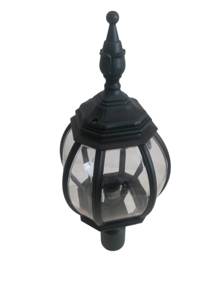 Moretti luce 273b.4 lamppost with d.60.. pole attachment - black/green IP44 E27
