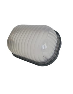 Plafonnier étanche Gewiss gw80602 E27, gris fumé