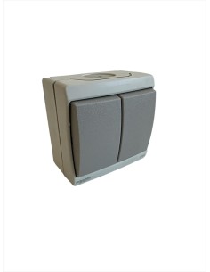 Doble int-desvío. ip55 1p 10a 250v