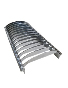 Fosnova 2227201000 lamellar x oval chrome screen