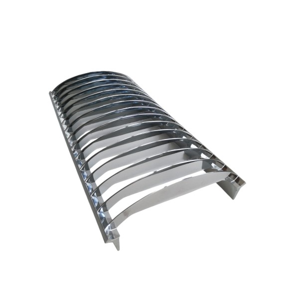 Fosnova 2227201000 schermo lamellare ovale cromato 30x15cm 15 lamelle