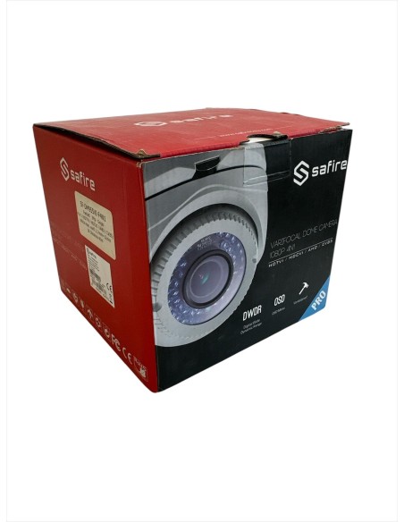 Caméra dôme Safire SF-DM955VI-F4IN1, objectif 8-12 mm, noire