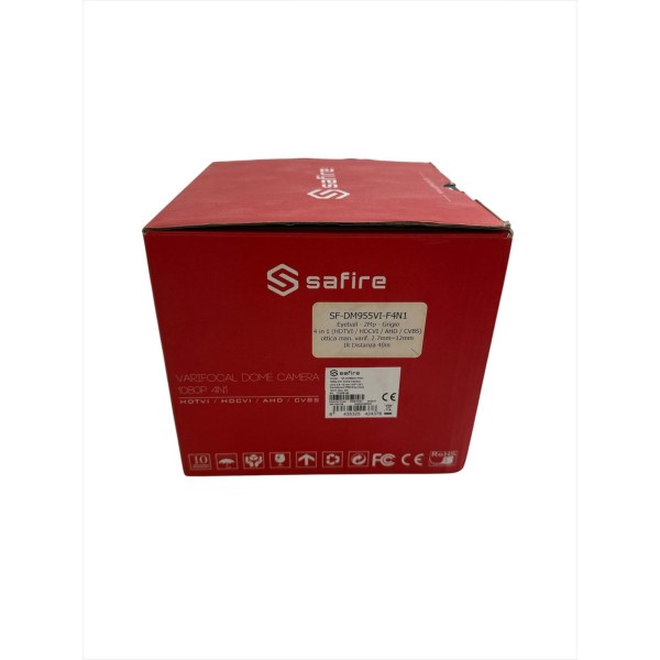 Safire Sf-dm955vi-f4in1 dome camera 2 8-12mm black