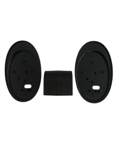 Étagère verticale double noire Prisma 000806 pour 60 pôles