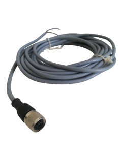 4 pole straight m12 connector with 5m moldcon cable