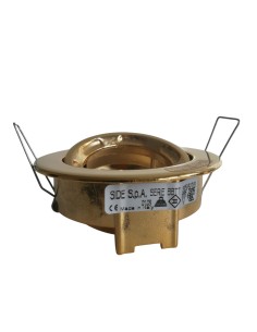 Side 2828-s recessed spotlight s//dicr d82mm brass 2