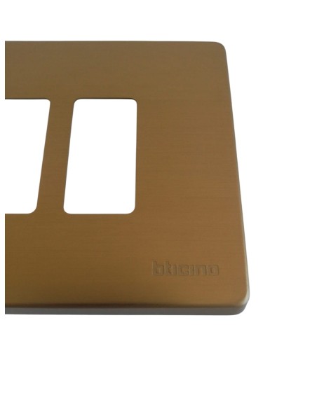 Bticino 506l/6/br magic - 6-slot bronze plate