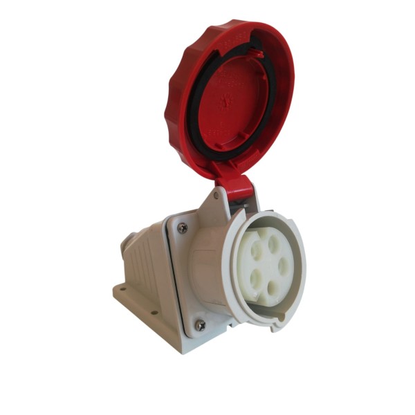 Prise murale 90° IP67 380 V 16 A 3P N T