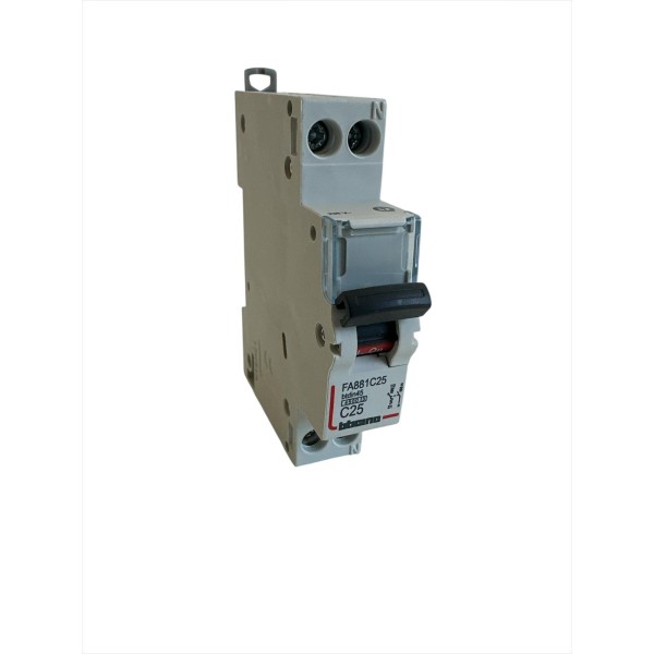 Bticino fa881c25 btdin45 - Disjoncteur 1p courbe n c 25a 4,5ka