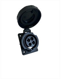 Gewiss prise fixe 10ø encastrée étanche 3p t 32a 500v 7h gw62244 prises industrielles