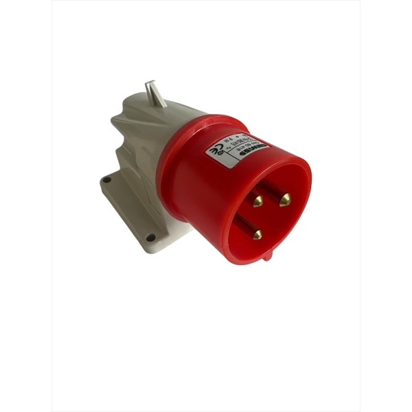 Gewiss plug 90ø protected wall 2p t 32a 400v 9h gw60418 plugs