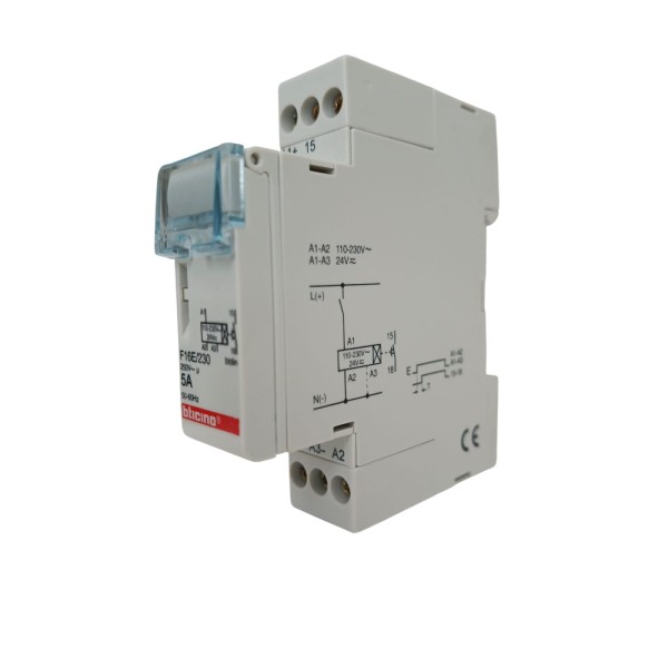 Bticino f16e/230 delayed closing relay 12/230v