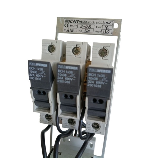 Icar microrack16 rack modello IC1 16kvar hp10 415v per centralina di rifasamento