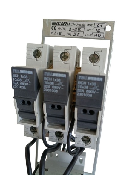 Icar microrack16 rack modello IC1 16kvar hp10 415v per centralina di rifasamento