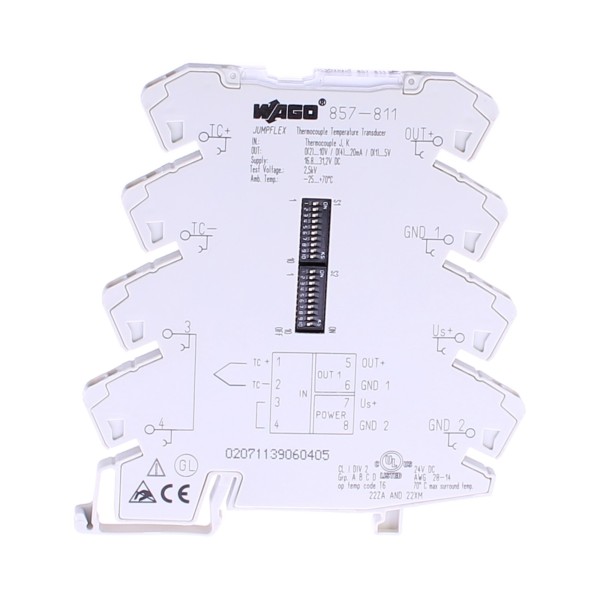 Wago 857-811 Ui Temperature Signal Transducer for Thermocouples