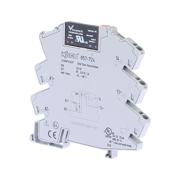 Wago 857-724 SSR 24Vdc, Solid State Relay Interface