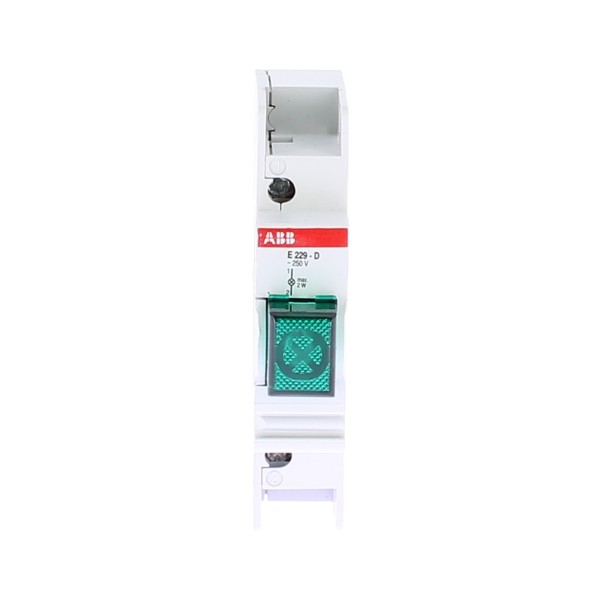 Abb 721 9 e229-d gemme lumineuse verte 1 module ch 721 9