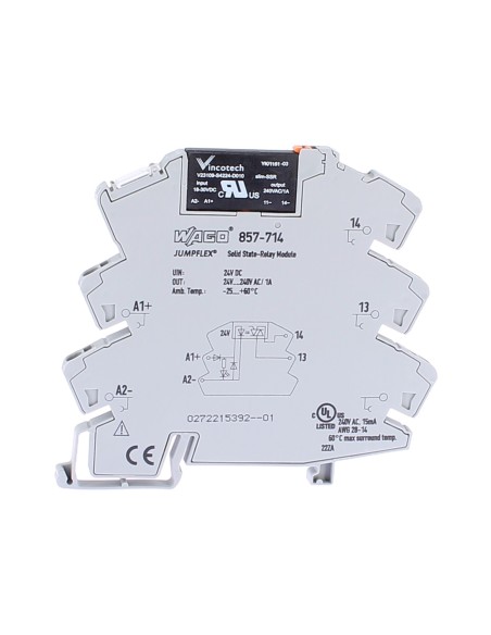Wago 857-714 Solid State Relay Interface SSR 24VDC