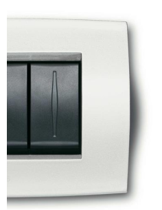 Abb placa de metal blando 6 módulos 2cse0611sfz elos antarctica blanco