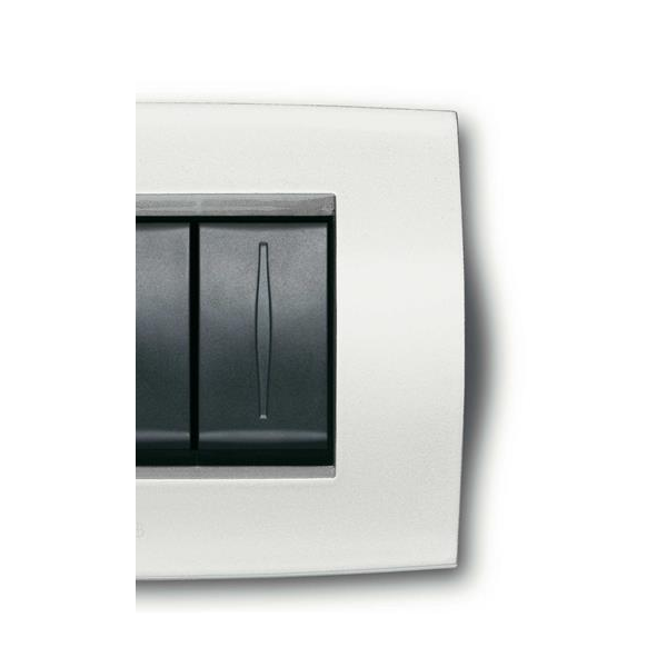 Abb placa de metal blando 6 módulos 2cse0611sfz elos antarctica blanco