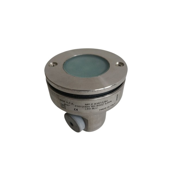Spot encastré micro latéral E8391-LBU avec LED bleue IP67