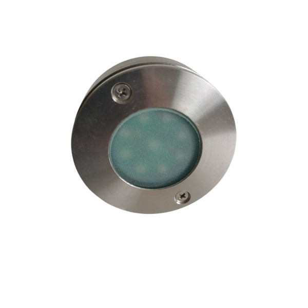 Side E8391-LBU micro recessed flush spotlight with blue LED IP67