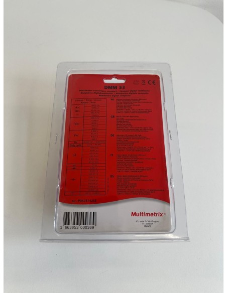 Multimetrix Dmm53 multimetro digitale retroilluminato 4000 punti cat III Rilev senza contatto