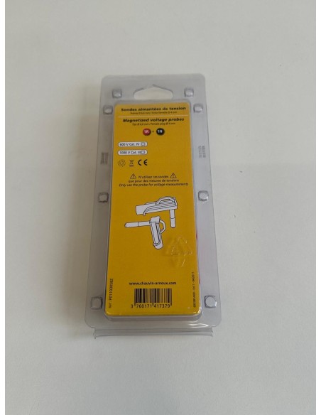 Chauvin Arnoux P01103058z puntali a calamita rosso/nero Cat III 1000V